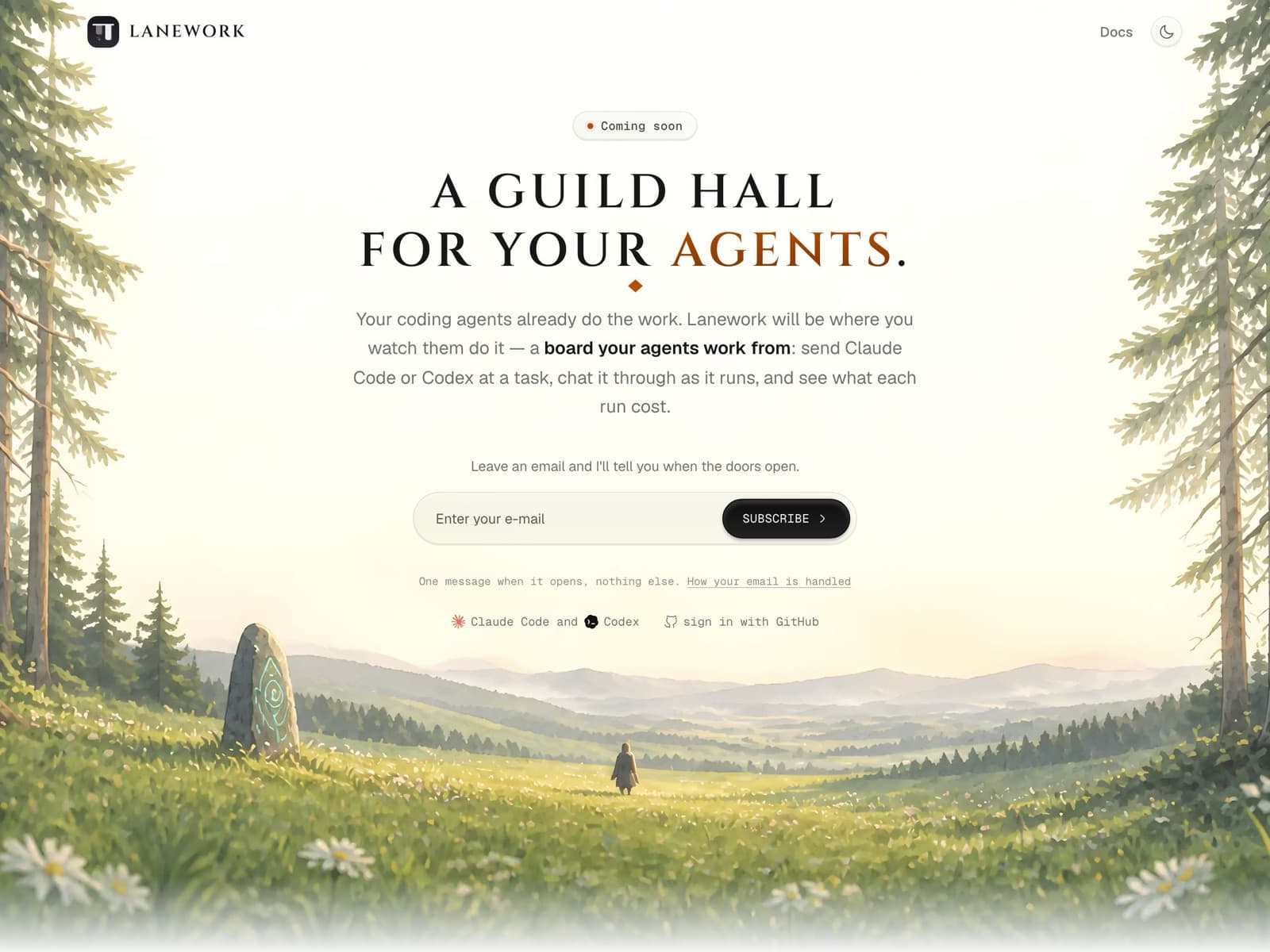 Lanework website